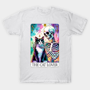 "The Cat Lover" Funny Tarot Card T-Shirt